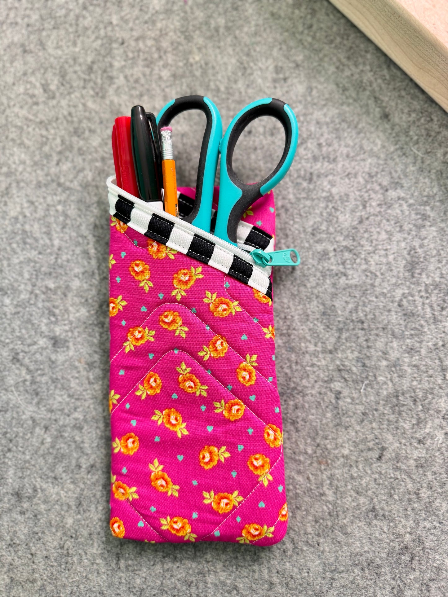 Quilted Pencil/Eyeglass Case