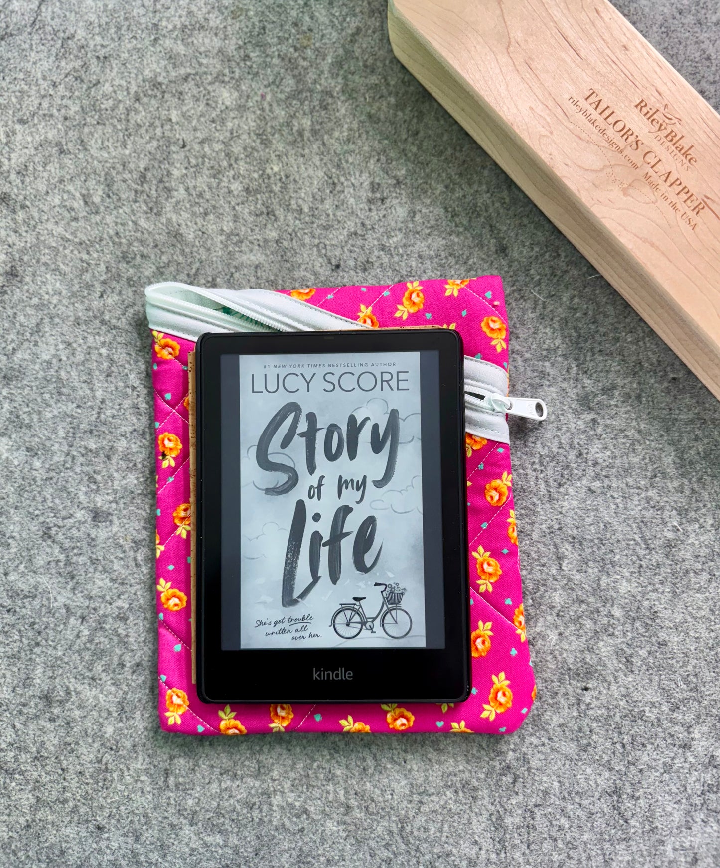 Quilted Kindle Pouch