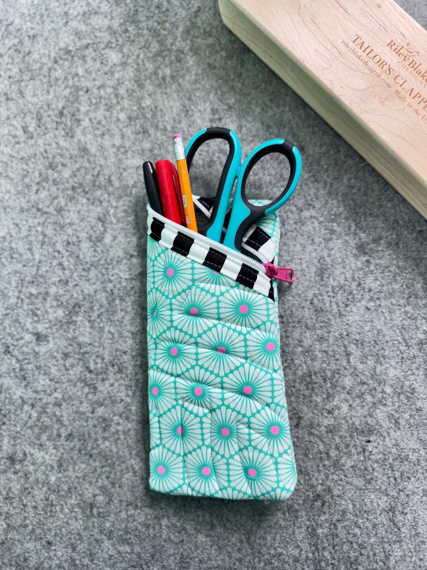 Quilted Pencil/Eyeglass Case
