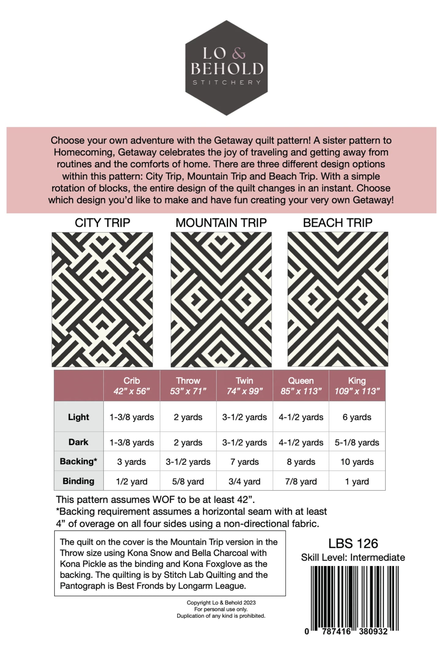 Getaway Pattern