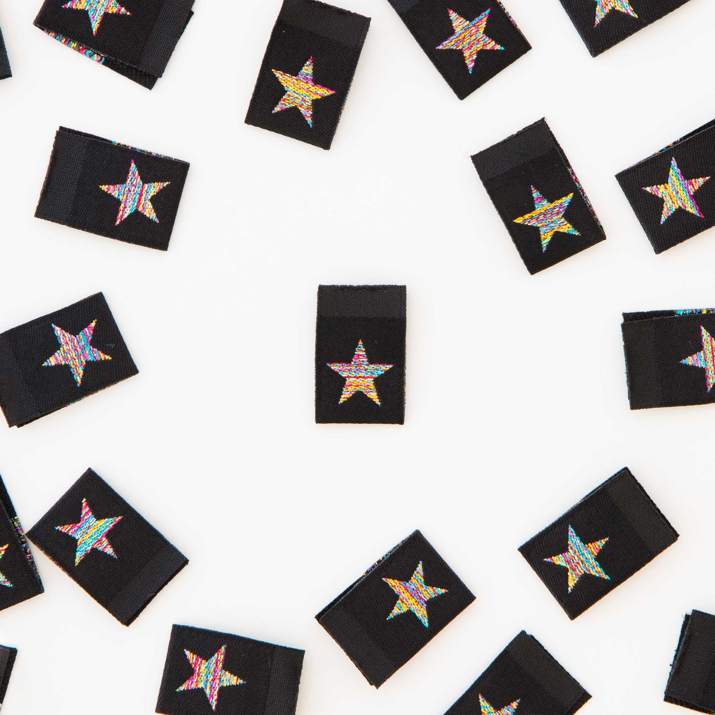 Metallic Rainbow Star Labels image 2