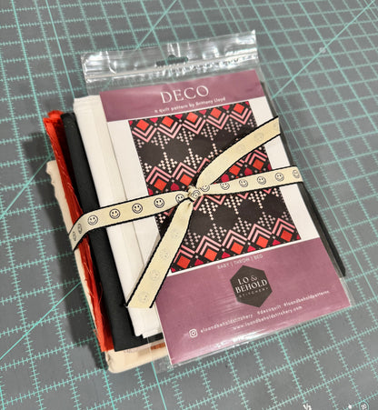 Multi Color Deco Throw Quilt Kit
