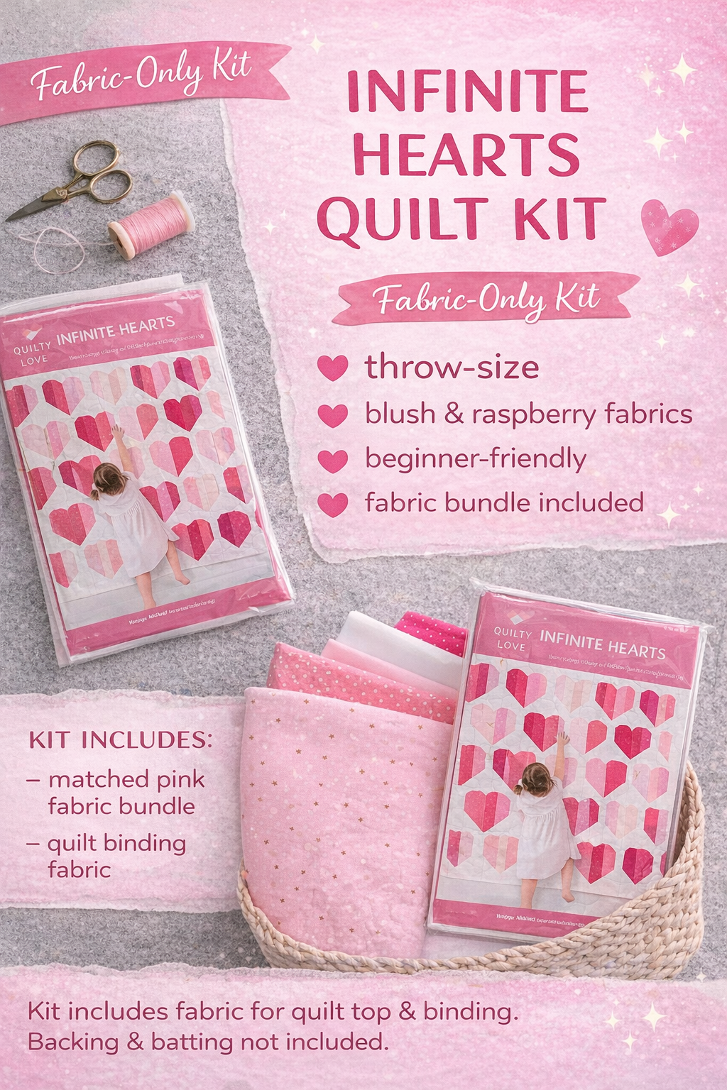 Infinite Hearts Quilt Kit