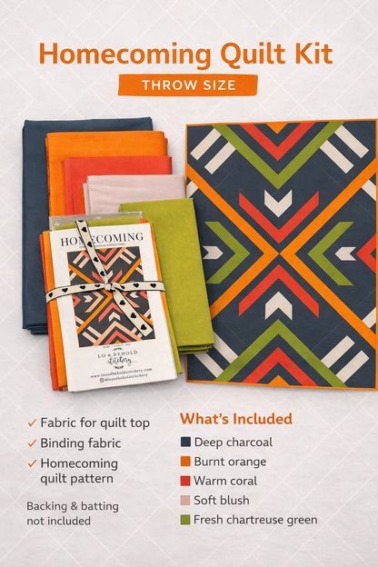 Homecoming Quilt Kit - Throw Size