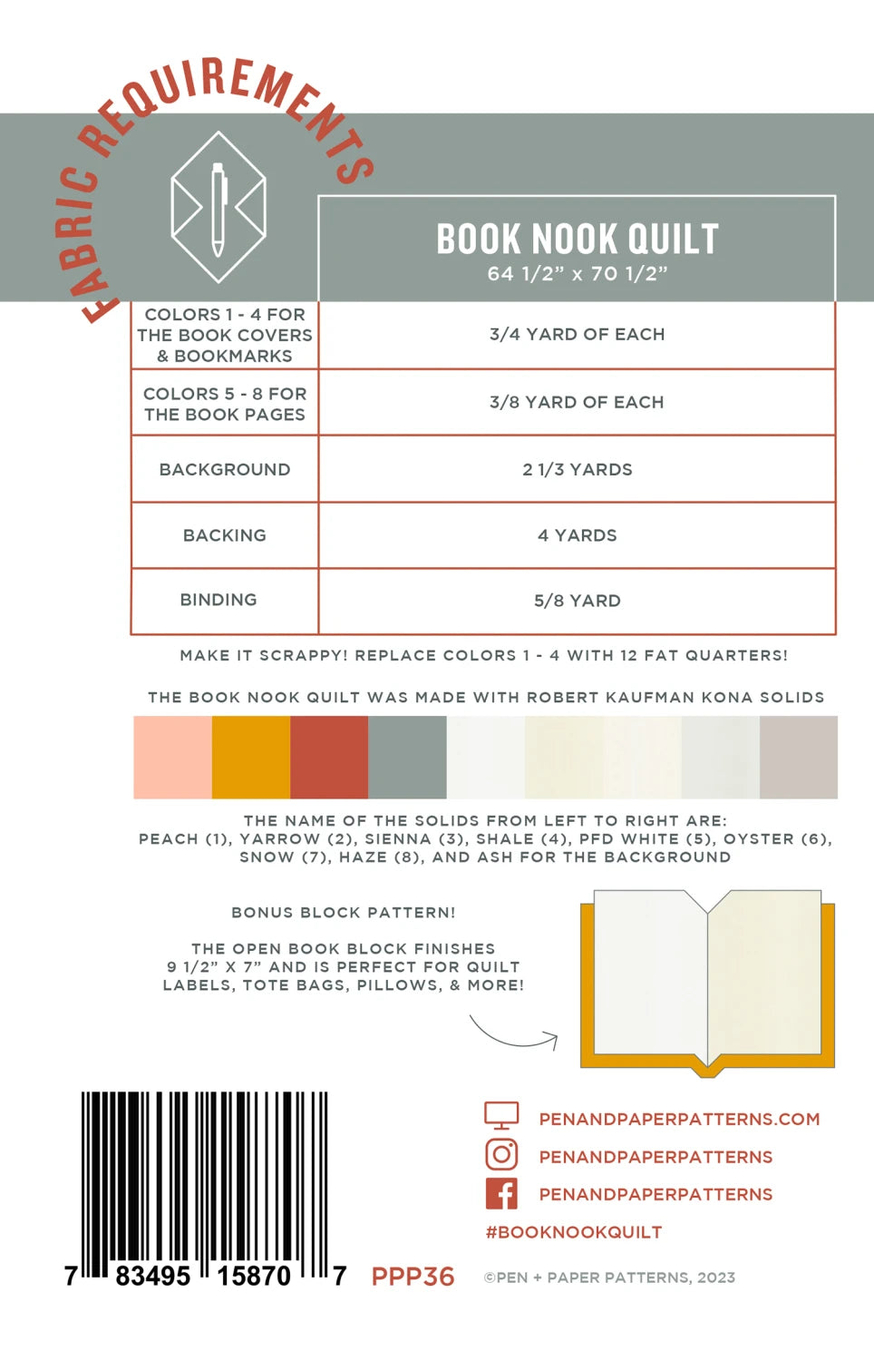 Book Nook Pattern