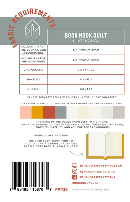 Book Nook Pattern